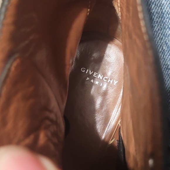 Givenchy Black Combat Boots with Silver Buckles and Studs - Picture 4 of 8